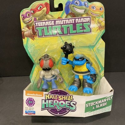 NIP Teenage Mutant Ninja Turtles TMNT Half Shell Heroes Stockman Fly & Slash