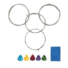 Electric Bass Strings 1 Full Set Steel Core Nickel Alloy Wound Nickel-Plated ...