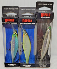 SET-RSRSD38 3pc Rapala SDRSD-09 SDR-11 Shadow Rap Fishing Lure
