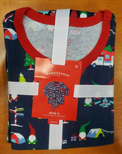 Wondershop 2 Piece Men's Christmas Navy Gnome Winter Pajamas SMALL 7752 6A