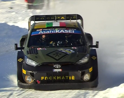 IXO 1:43 MODELLINO AUTO TOYOTA GR YARIS RALLY1 WRC L. BERTELLI RALLY SWEDEN 2023 - Picture 6 of 6