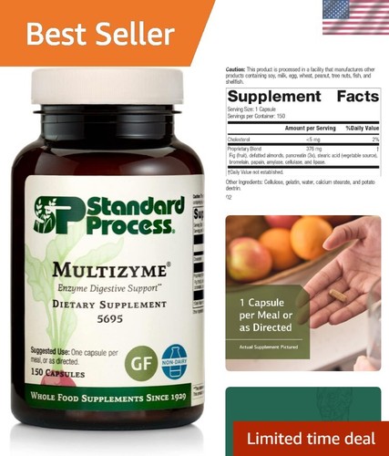 Multizyme - Whole Food Pancreas Support, Pancreatin Digestive Enzymes, Digest...