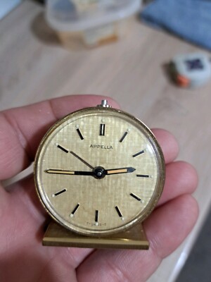 Vintage Appella Desk clock Swiss Made