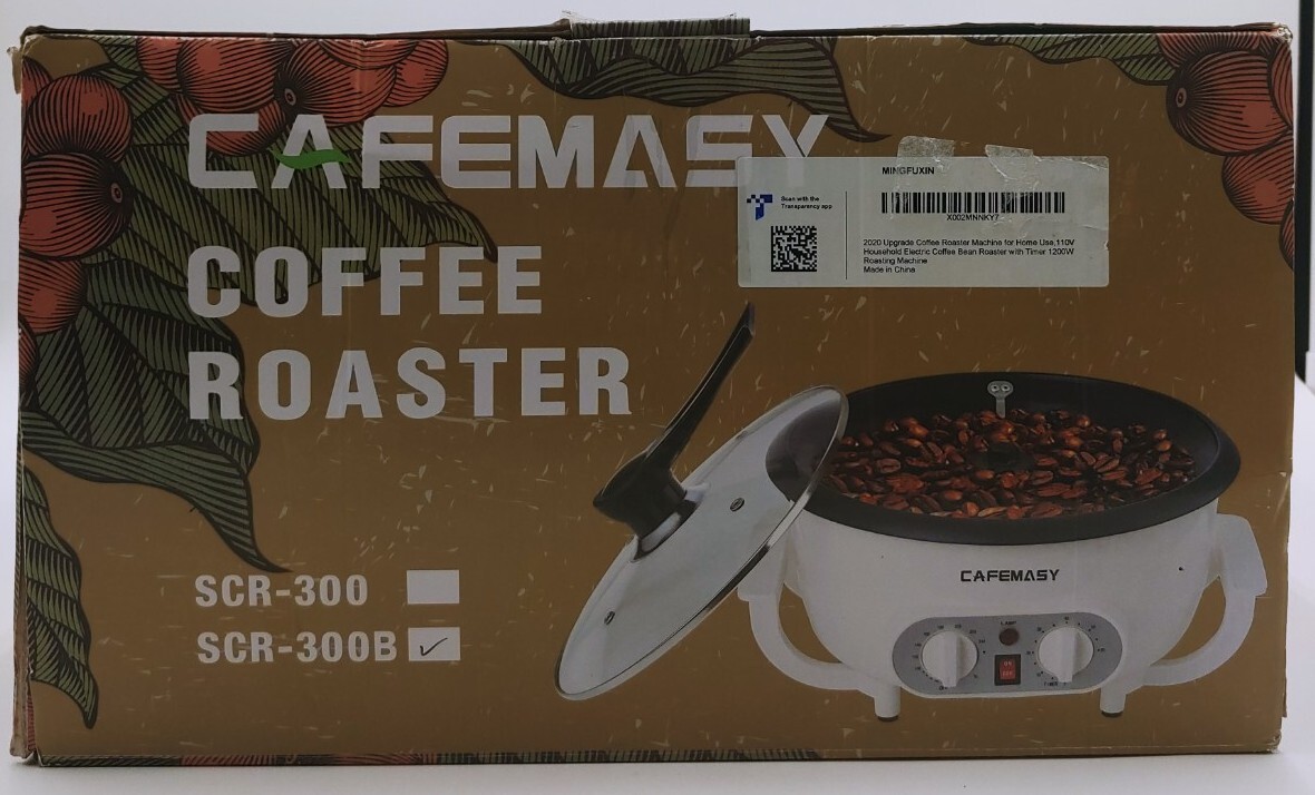 CAFEMASY Upgraded Coffee Roaster Machine With Timer SCR300B Home Use