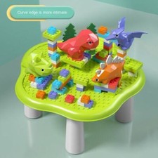 Interaktiver Spieltisch Lerntisch Kinderlerntisch Dinosaurier grün TE61