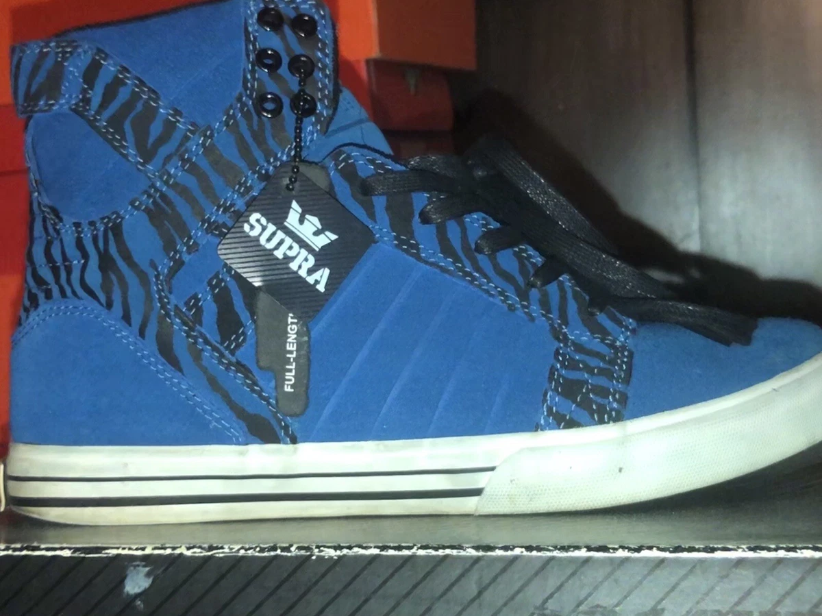 Supra Skytop Chad Muska Blue Tiger Men s sz 8 eBay