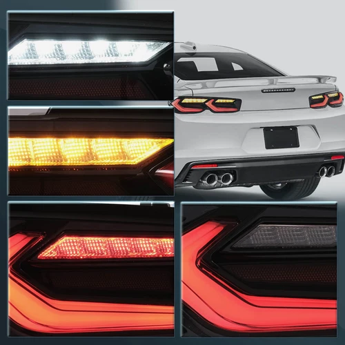 Par de luces traseras LED LAND rojas transparentes para Camaro 2014-2015 16-18  - Imagen 2 de 7