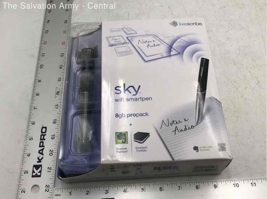 Livescribe Black Notes And Audio 8gb Sky Wifi Wireless Digital Smartpen