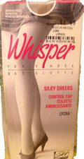 Vintage Pantyhose Whisper Control Top Color Oyster Size Long 135-165 Lbs B002C