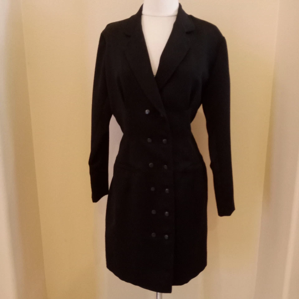 Sexy Vestido Abrigo Ajustado FIORUCCI Vintage Principios de 1980 Hecho en Italia Italiano Talla 42 Foto 2 de 4