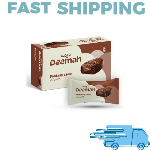 Deemah Fantasy Cake Filled with Chocolate Cream, 12x40g - Picture 1 of 3