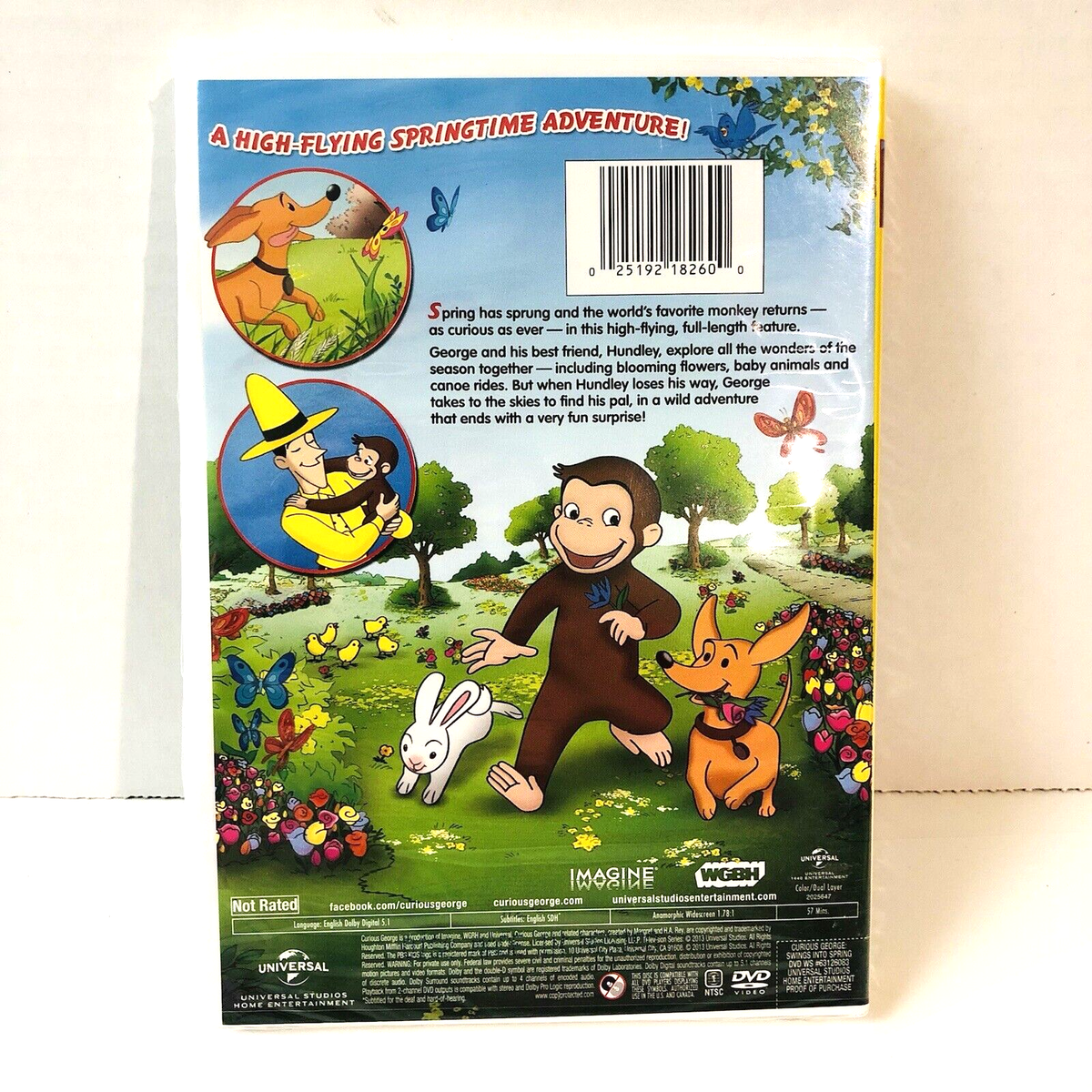 Curious George Swings into Spring DVD 2013 PBS Kids Animated