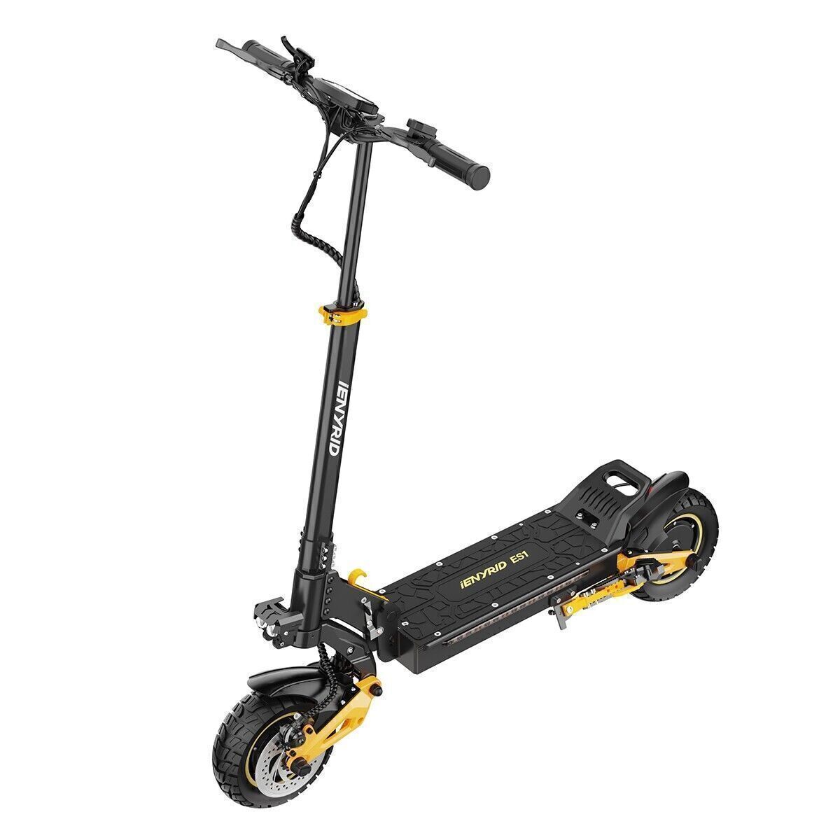 Electric Scooter Dual SUSPENSION & BRAKES 37MPH 10'' Folding For Adult E-Scooter