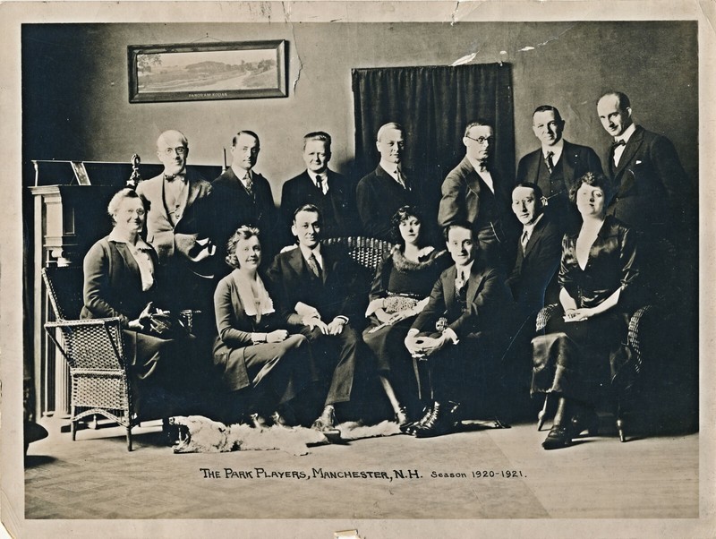 1920-21 Group Photograph The Park Players, Manchester, NH Local Theater Actors