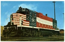 Postcard BOSTON & MAINE 200 BICENTENNIAL Locomotive