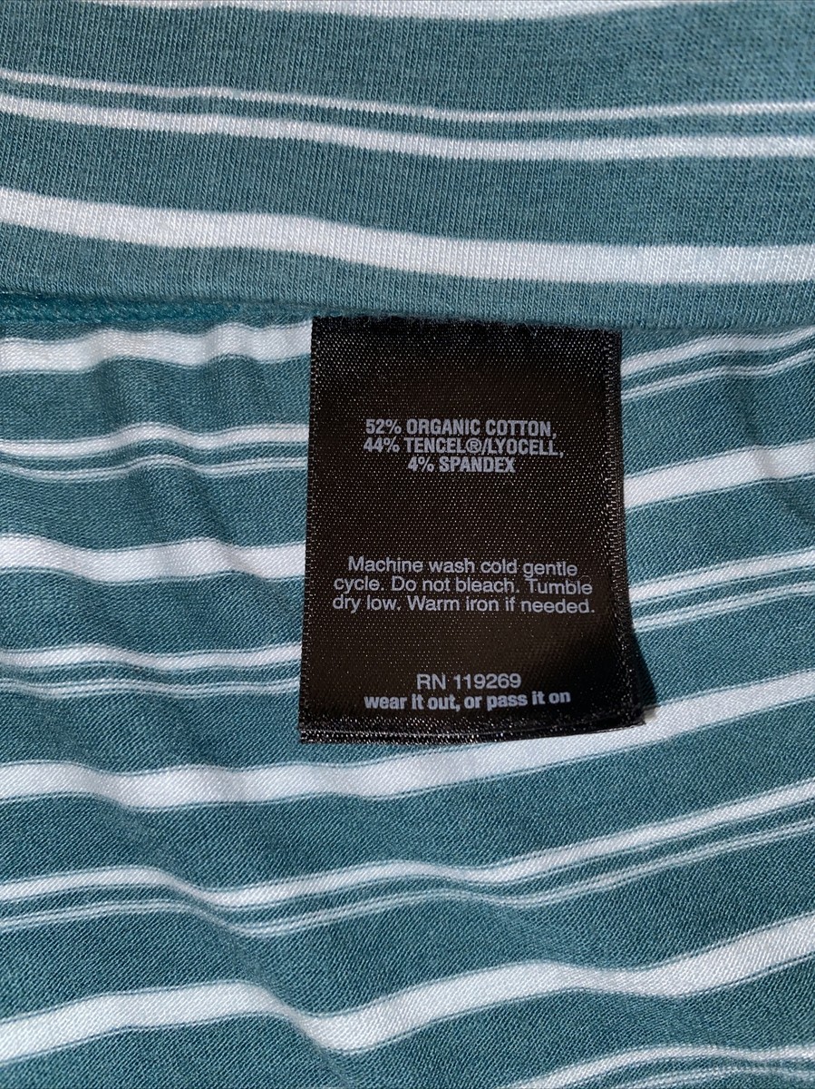 nau Women's XL Astir Swing Skirt Jade Stripe Organic Cotton