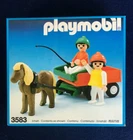Playmobil 3583 Pony Wagon with Children - mint in box vintage from 1985