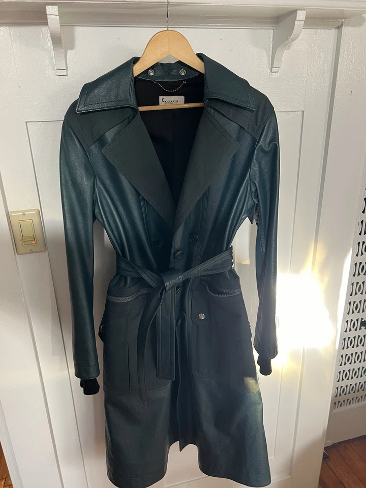 Gabardina de cuero Coach Foto 2 de 4