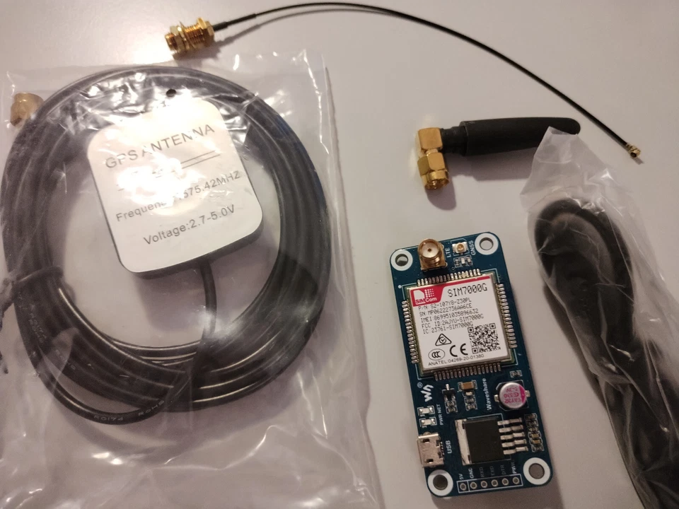 SIM7000G mit GPS for Raspberry, Arduino like SIM7600