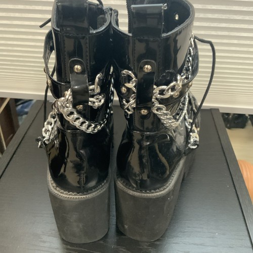 Botas de plataforma con cinturón de cadena TALA TALLA 8,5 - Imagen 7 de 11