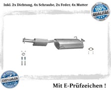 MIttelschalldämpfer für Opel Frontera A 2.0 kurze Radstand Auspuff Dichtung