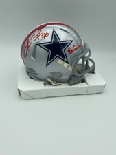 Zack Martin Signed Dallas Cowboys T/B Speed Mini Helmet COA Hologram Go Cowboys!