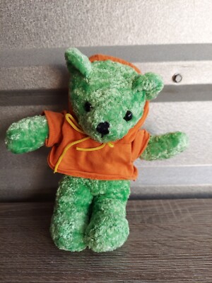Circus Circus Vegas Green Teddy Bear W/ Hoodie Stuff Animal Plush