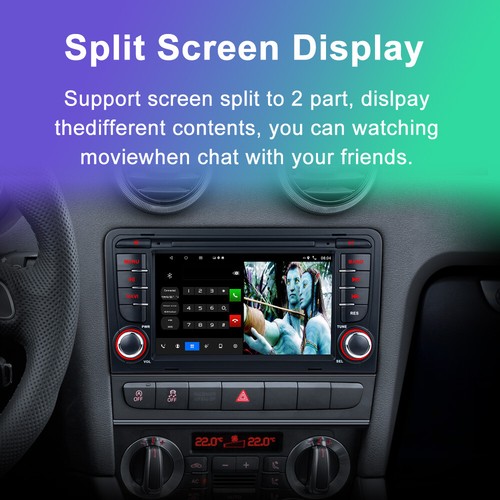For Audi A3 2003-2013 S3 RS3 CarPlay Android13 Car Radio Stereo GPS Navi WIFI FM - Picture 11 of 17