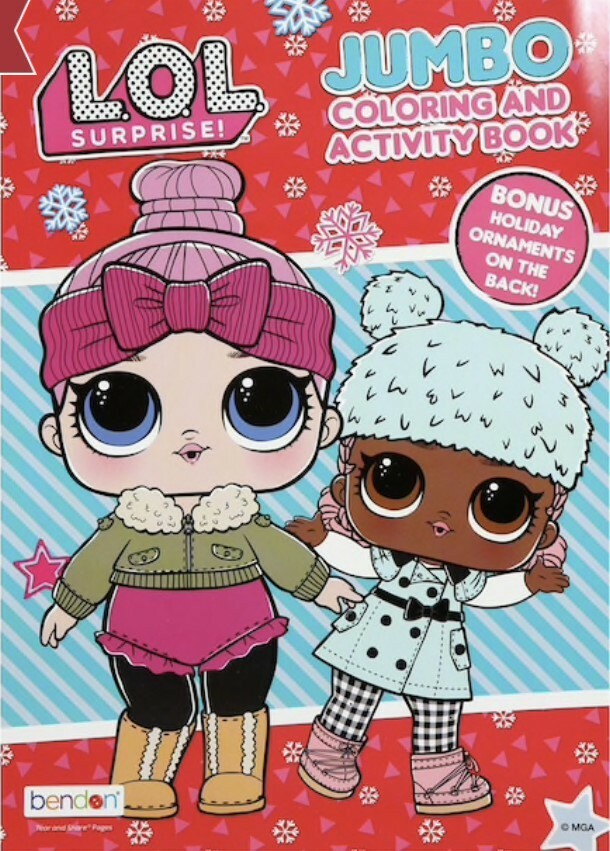 Winter Christmas Theme Jumbo Coloring Activity Book 80 Pages