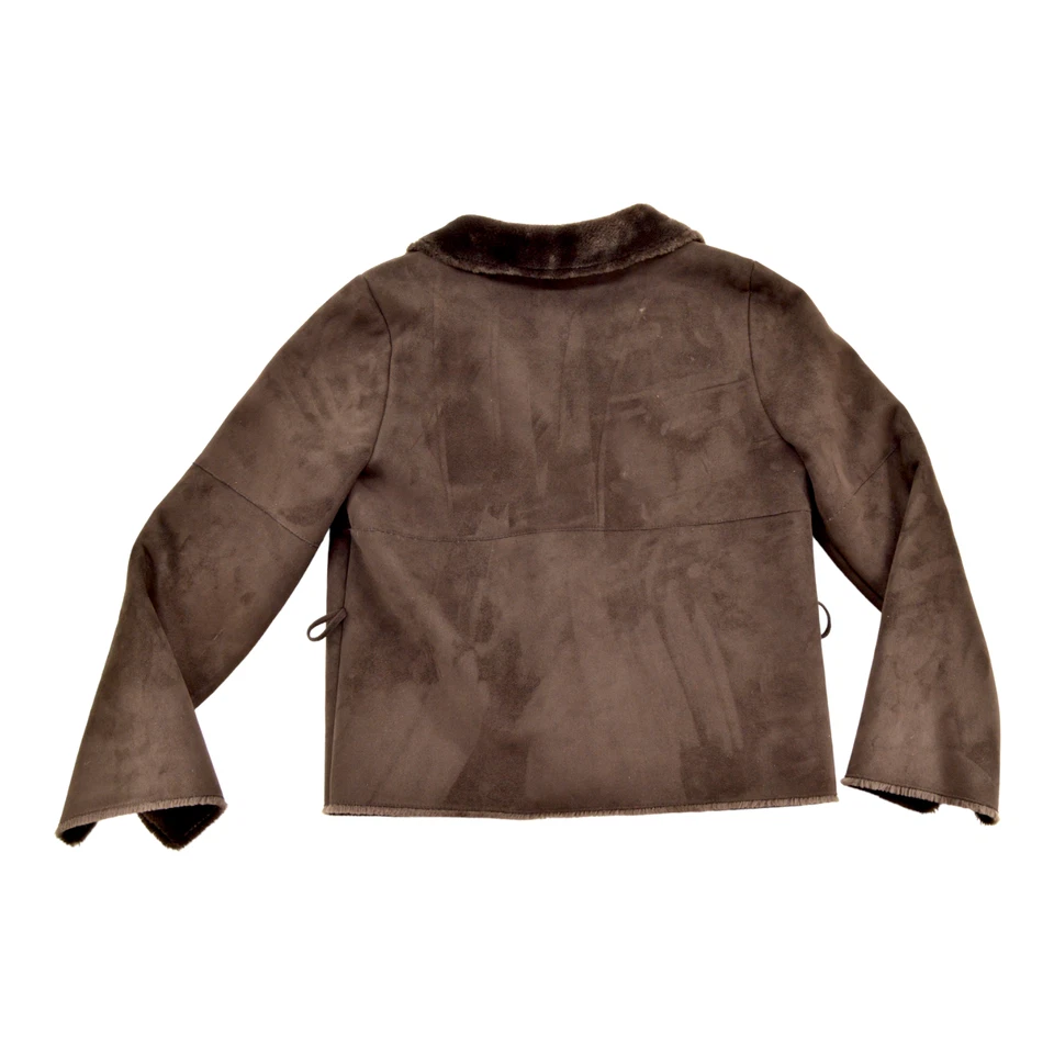 Kenneth Cole New York Chaqueta de Gamuza Marrón Grande Prendas Exteriores Abrigo Para Mujer Foto 3 de 3