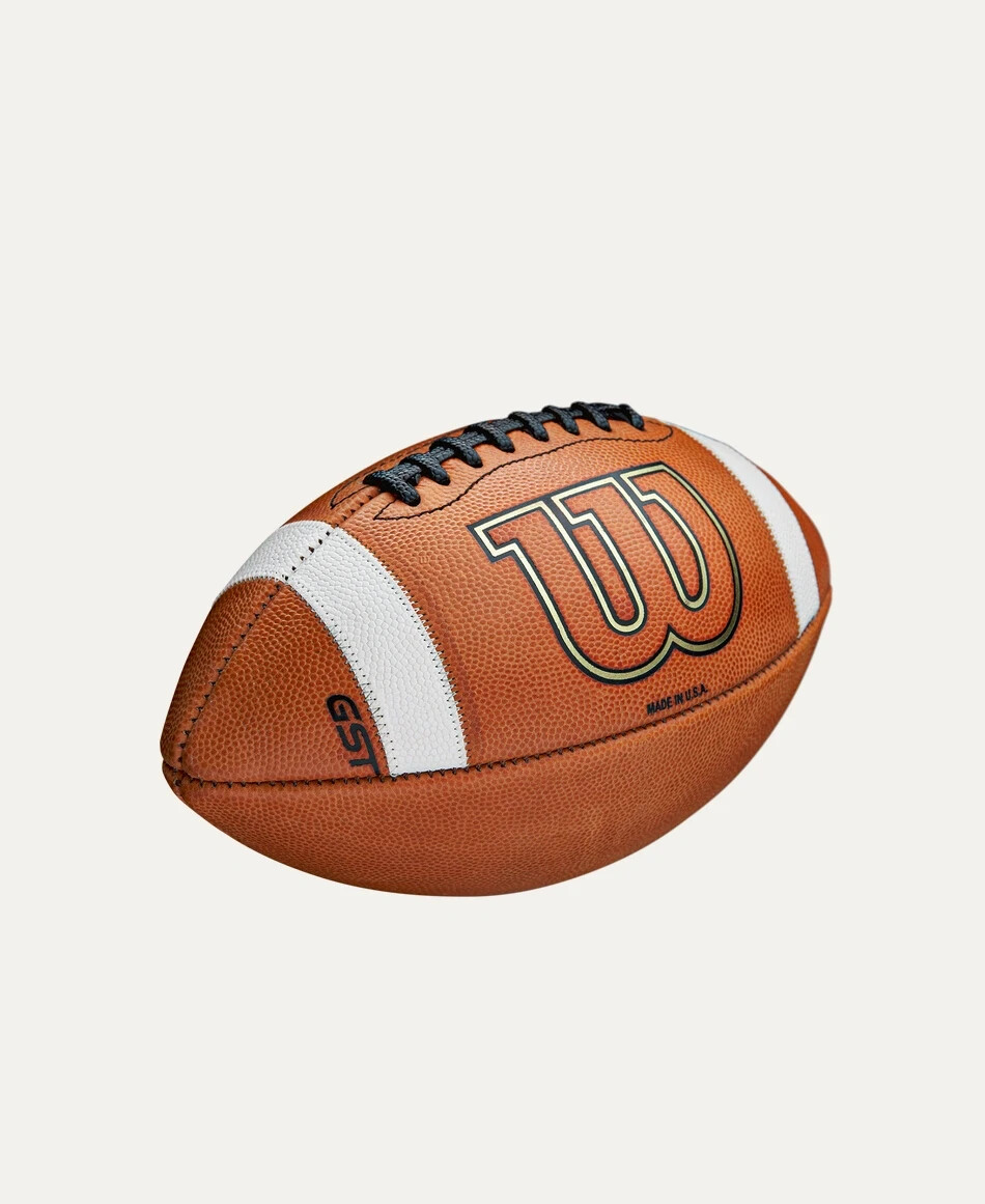 Football Americano Professionale Pallone Da Football Americano Wilson NCAA 1003 GST - Colore Marrone Pallone Quatar Mondiali - Foto 4