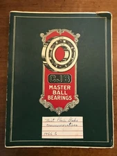 1935 CJB Ahlberg Bearing Company Pillow Blocks Brochures - Lot of 5 + Folder