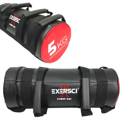 Exersci Power Bags 2,5kg-30kg | Gewichtete Fitness gepolsterte Sandsäcke mit Griffen