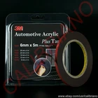 3M 1/4 in x 5 yd  BLACK Genuine PT1100 Double-Sided Acrylic Plus Tape Adhesive