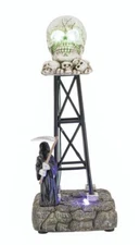 SKULL WATER TOWER Skeleton HALLOWEEN FG Square PUMPKIN HOLLOW 2024 NEW #280-4438
