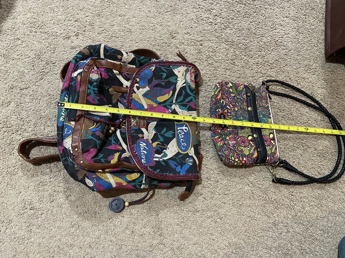 Sakroots The SAK Artist Circle Backpack Multiple Pockets Zippered Storage Sakroots Artist Circle Convertible Backpack - Shoplifestyle main image 3