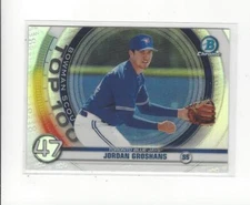 2020 Bowman Chrome Scouts Top 100 #BTP47 Jordan Groshans Blue Jays