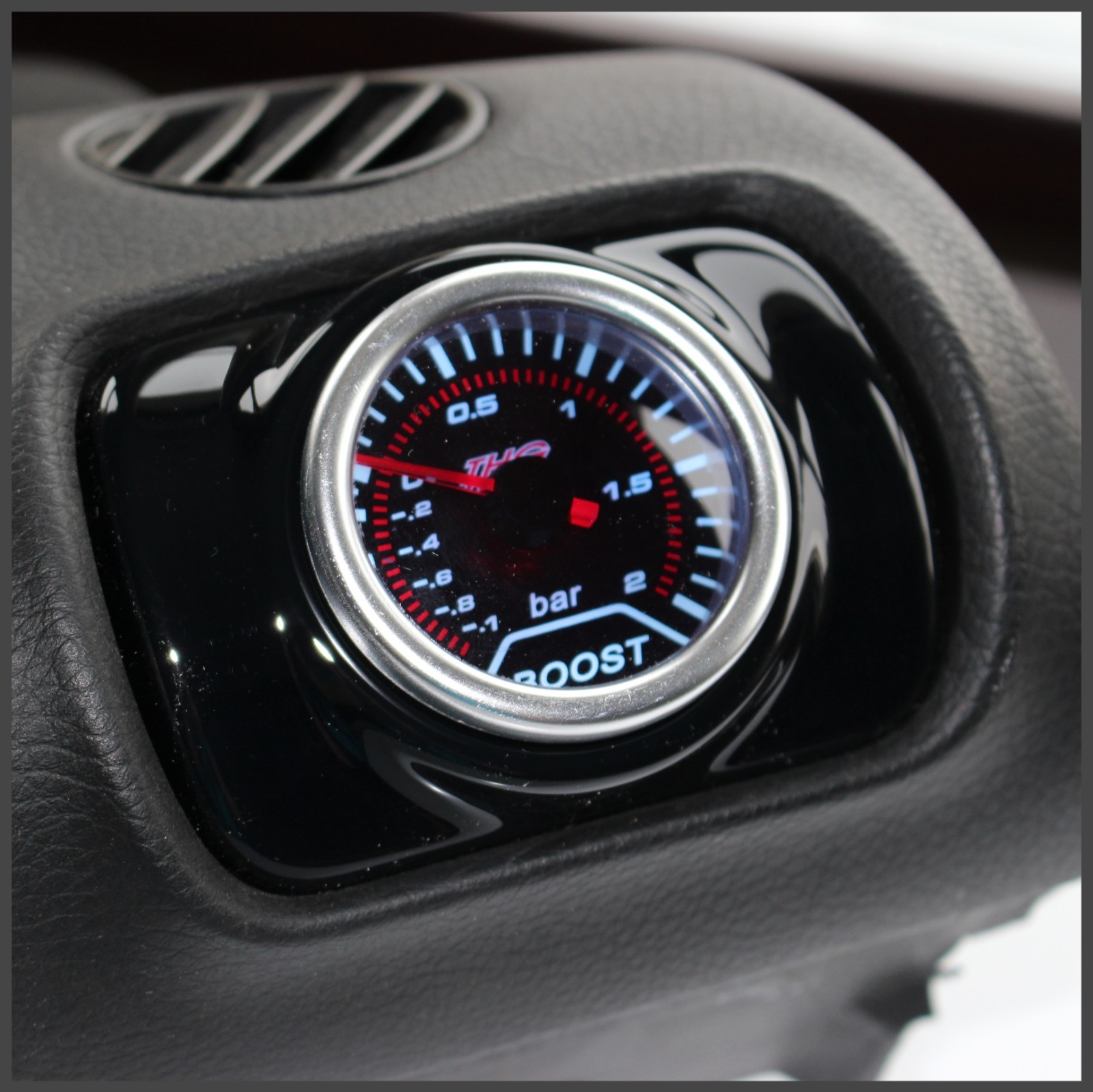 Seat Leon Mk1 1M Air Vent Pod Gauge Holder - Gloss Black