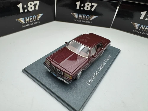 Neo 1/87 Resin car model Chevrolet Caprice Classic Brown Red - Picture 2 of 5