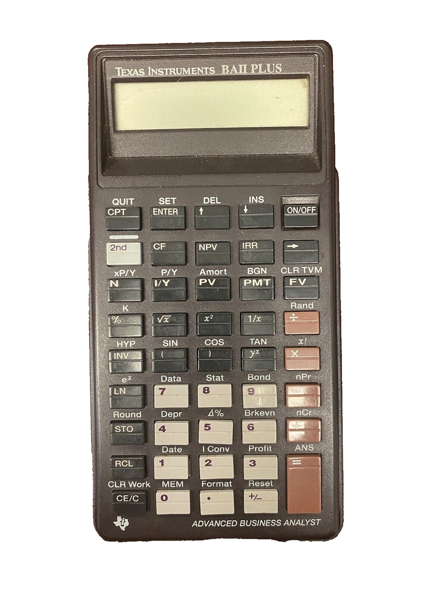 Texas Instruments BA II Plus Financial Calculator - Professional Business Calculator