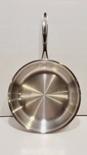 Calphalon 10" Skillet Frying Saute Pan #1390 Stainless Steel EUC No Lid