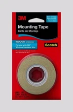 3M Scotch WINDOW INSULATOR MOUNTING TAPE Weatherstrip Film Indoor .5" x 13.8 Yds
