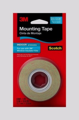 3M Scotch WINDOW INSULATOR MOUNTING TAPE Weatherstrip Film Indoor .5'' x 13.8 Yds