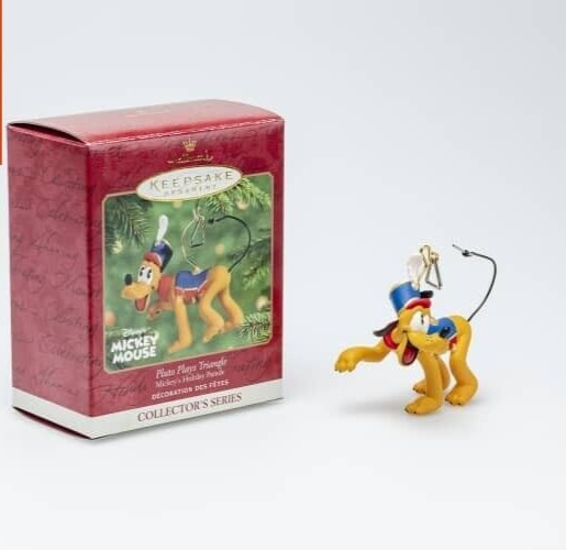 Hallmark Keepsake Christmas Ornament Mickey's Holiday Parade #5 Pluto Triangle