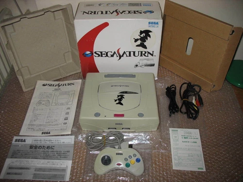 BOXED SEGA SATURN WHITE TOYS R US LIMITED CONSOLE IMPORT JAP!