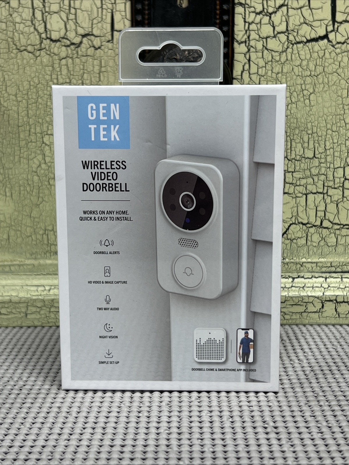 Gentek Wireless Video Doorbell with Night Vision