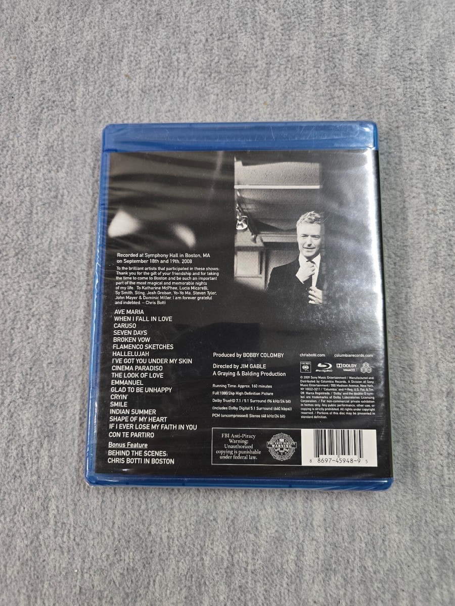 Chris Botti - Chris Botti In Boston (Blu-ray Disc, 2009) for sale