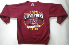 VTG 1992 Alabama Crimson Tide XL Sweatshirt National Champions Championship 90s