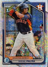 2024 Bowman Chrome Speckle Refractor /299 Miguel Palma 1st Rookie Houston Astros