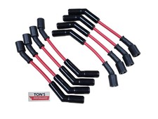BLACK Ceramic MSD LS Spark Plug Wire Set 45* ...